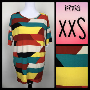 NWT LuLaRoe Irma Tunic - Geometric - XXS